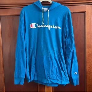 Champion Blue Hoodie Large